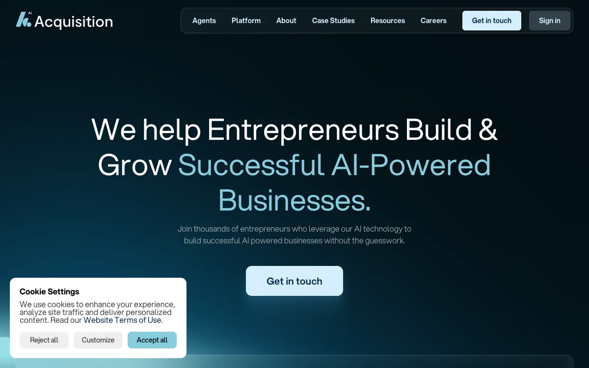 AI Acquisition — Dark AI Product preview