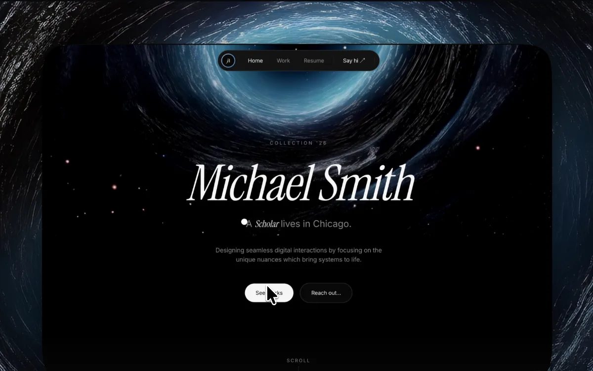 Michael Smith — Cosmic Editorial Portfolio preview