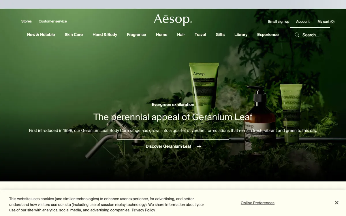 Aesop — Editorial Luxury preview